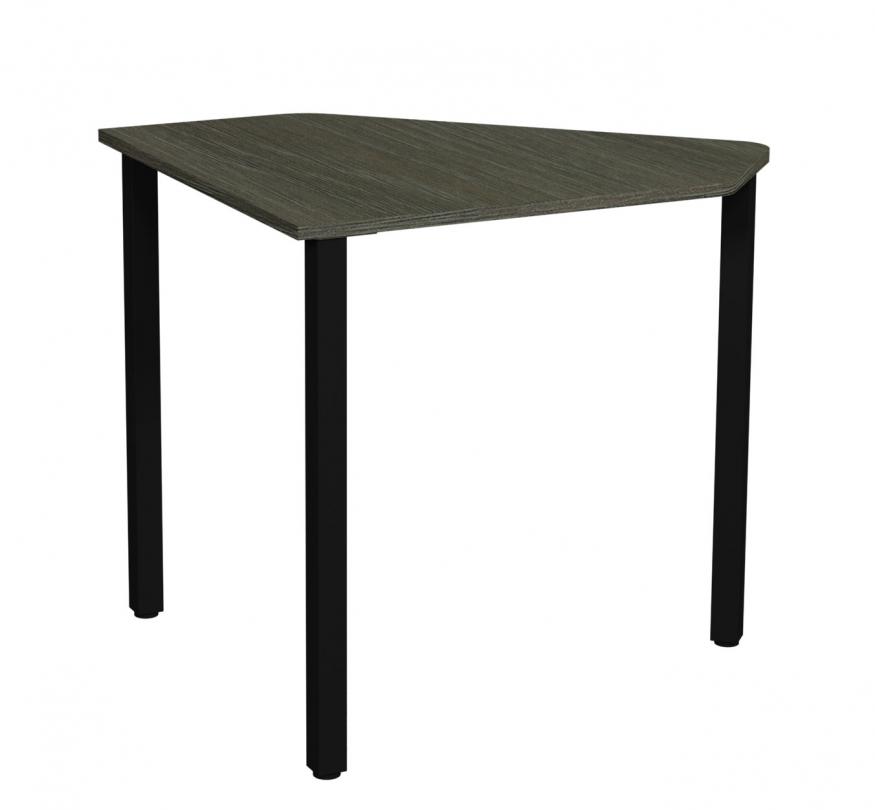 Стіл приставний, з ламінованої ДСП, на круглій металевій трубі,(АЛМАНТ),800х700х750мм.